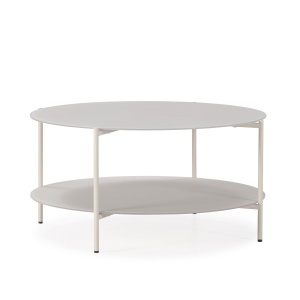 Masa de cafea crem din metal 83 cm Davi The Home Collection