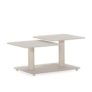 Masa de cafea crem din piatra 54x115 cm Elvi The Home Collection