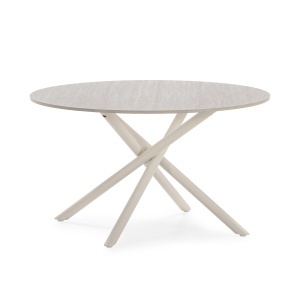 Masa de cafea crem din piatra 80 cm Talia The Home Collection
