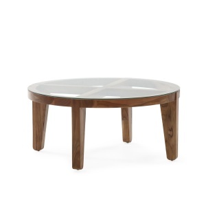 Masa de cafea din lemn maro 90 cm Michael Thai Natura