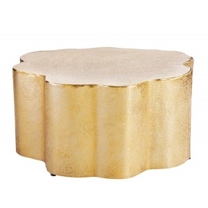 Masa de cafea din metal auriu 71x73 cm Organic Orient The Home Collection