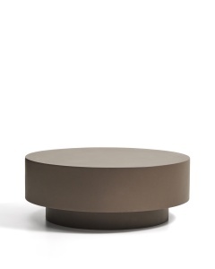 Masa de cafea exterior maro din ciment 80 cm Garbet Kave Home