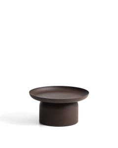 Masa de cafea exterior maro din metal 70 cm Arcola Kave Home