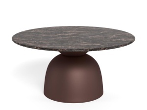 Masa de cafea maro bronz din marmura 80 cm Ferrol Actona Company