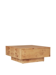 Masa de cafea maro deschis 70x70 cm Burl Ferm Living