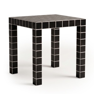 Masa de cafea neagra 45x45 cm Mosaico Quiet Object