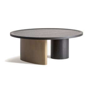Masa de cafea neagra/aurie 100 cm Prayon Vical Home