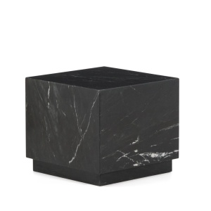 Masa de cafea neagra din marmura 40x40 cm Sorein Kave Home
