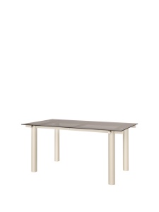 Masa dining bej casmir din metal 90x160 cm Atura Ferm Living