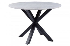 Masa dining din marmura alba 110 cm Heaven Quiet Object