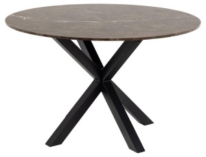 Masa dining din marmura maro 120 cm Heaven Quiet Object