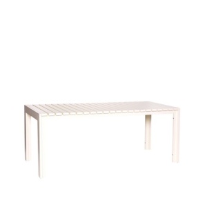Masa dining exterior bej deschis din metal 80x191 cm Haus Hubsch