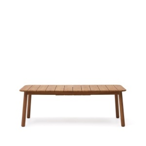 Masa dining exterior extensibila maro din lemn 100x220(294) cm Turqueta Kave Home