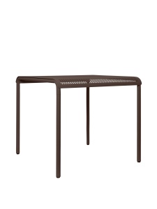 Masa dining exterior maro ciocolata din metal 80x80 cm Dapple Ferm Living