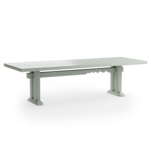 Masa dining gri fum din lemn 100x280 cm Forma HKliving