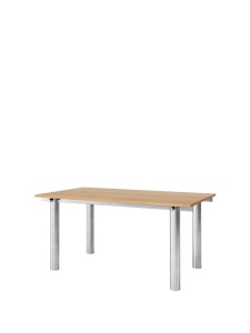 Masa dining maro/argintiu din metal 90x160 cm Atura Ferm Living