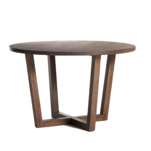 Masa dining maro din lemn 120 cm Nahla Dark Kave Home