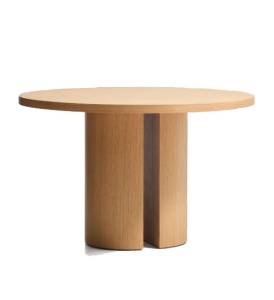 Masa dining maro din lemn 120 cm Nealy Light Kave Home