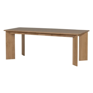 Masa dining maro din lemn 99x219 cm Tablo Rounded Woood