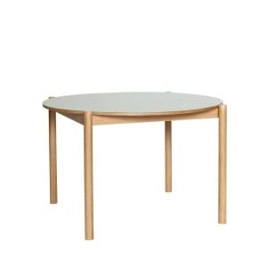 Masa dining maro/gri din lemn 115 cm Oblique Hubsch