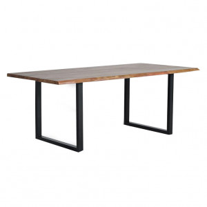 Masa dining maro/neagra din lemn 100x160 cm Jarin Giner y Colomer