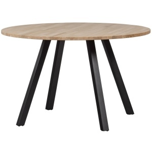 Masa dining maro/neagra din lemn 120 cm Tablo Square-Leg Woood