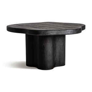 Masa dining neagra din lemn 173x175 cm Wortz Vical Home