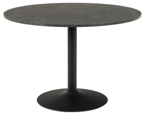 Masa dining neagra din metal 110 cm Ibiza Izmir Quiet Object