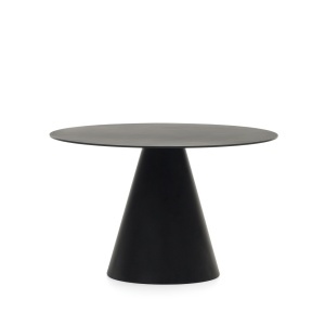 Masa dining neagra din metal 120 cm Wilshire Kave Home