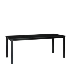 Masa dining neagra din metal 90x190 cm Hock Hubsch