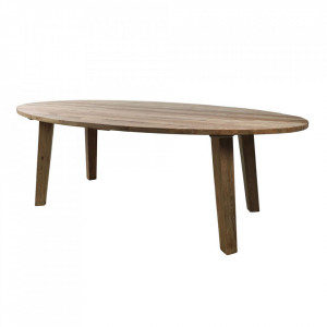 Masa dining pentru exterior maro din lemn de tec 110x220 cm Teien HSM Collection