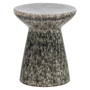 Masa laterala gri inchis din ceramica 35 cm Fleck Woood