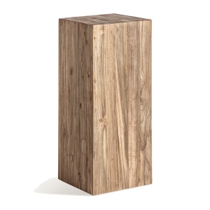 Masa laterala maro din lemn 35 cm Lux Vical Home