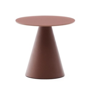 Masa laterala maro teracota din metal 35 cm Wilshire Kave Home