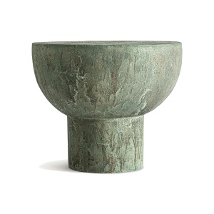 Masa laterala verde din ciment 54 cm Daisy Vical Home