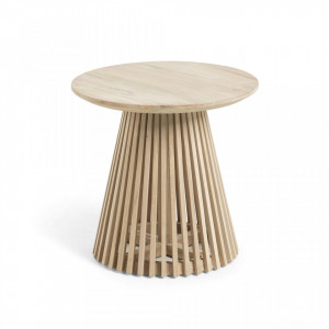 Masuta de cafea maro din lemn de tec 50 cm Jeanette Kave Home