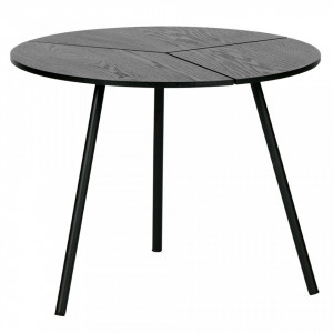 Masuta de cafea neagra din lemn de frasin si MDF 48 cm Rodi M Woood
