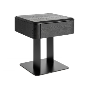 Noptiera neagra din metal Caiza Vical Home