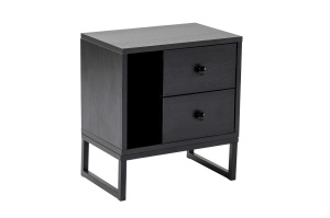 Noptiera neagra din metal Glimmer The Home Collection