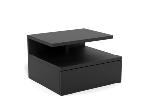 Noptiera neagra pentru perete Ashlan Quiet Object
