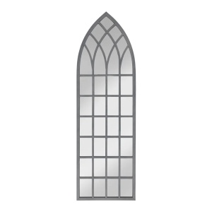 Oglinda decorativa gri din metal 41x140 cm Church Esschert Design