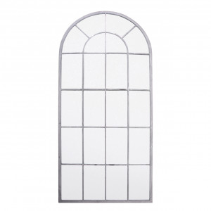Oglinda decorativa gri din metal 65x140 cm Saxon Esschert Design