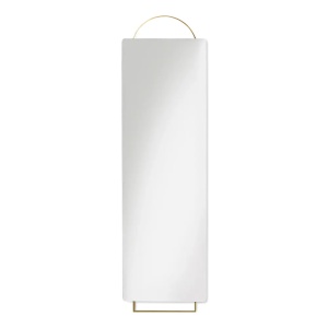 Oglinda dreptunghiulara aurie din metal 45x159 cm Adorn Face Avi Ferm Living