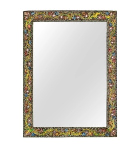 Oglinda dreptunghiulara multicolora din lemn 76x101 cm Selva Giner y Colomer