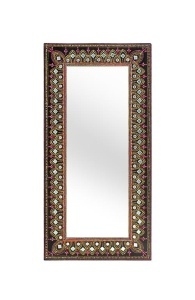 Oglinda dreptunghiulara multicolora din sticla 46x92 cm Doha Giner y Colomer