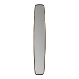 Oglinda ovala aurie din metal 32x177 cm Milan Thai Natura
