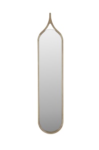 Oglinda ovala bej din lemn 26x120 cm Thun Quiet Object