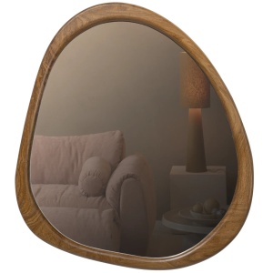 Oglinda ovala maro 44x48 cm Leif Woood