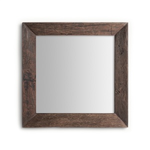 Oglinda patrata maro din lemn 120x120 cm Connor Vical Home