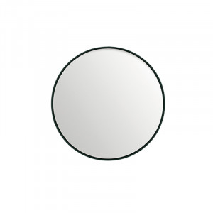 Oglinda rotunda neagra din MDF si sticla 30 cm Black Lifestyle Home Collection